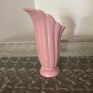 Vtg. Abingdon Pottery Pink Vase Art Nouveau